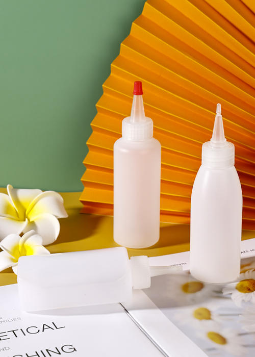 120ml PE白色尖嘴瓶 啫喱水瓶 染發劑瓶