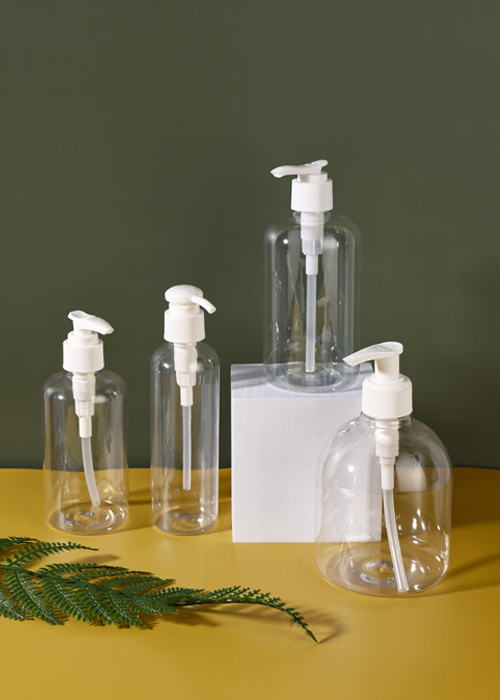 300-500ml PET透明凝胶洗手液瓶 压泵